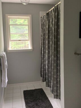Crate & Barrel "Bethan Grey" Shower Curtain